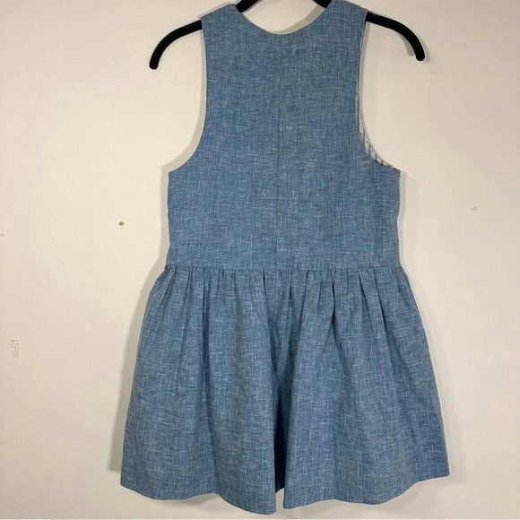 Handmade Girls Jumper Dress Blue Youth Small/Medium - Picture 5 of 6